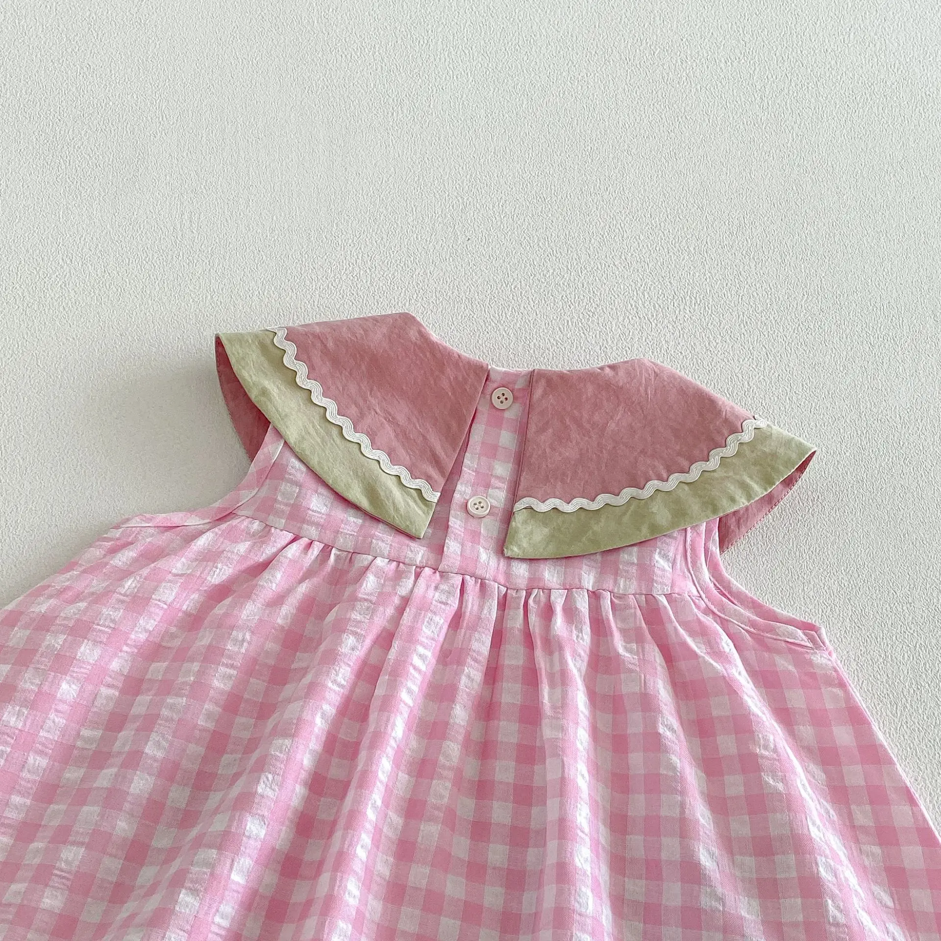 Kids' Plaid Summer Dress — Image 10