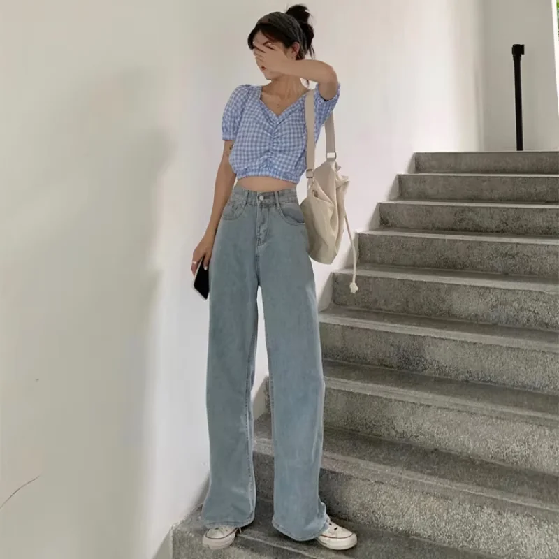 Vintage Autumn Straight Denim Pants — Image 11