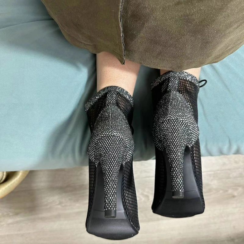 Mesh Summer High Heels — Image 87