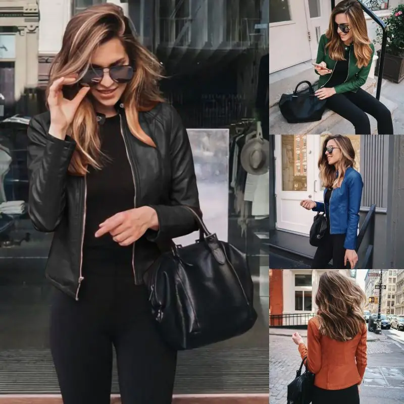 Vintage Leather Autumn Jacket — Image 5