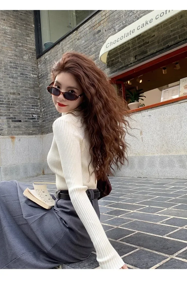 بلوزة تريكو سادة شتوية — صورة 12