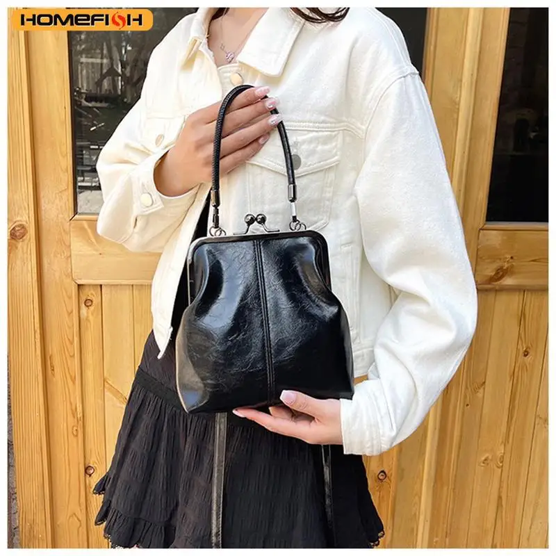 Vintage Faux Leather Crossbody Bag — Image 6