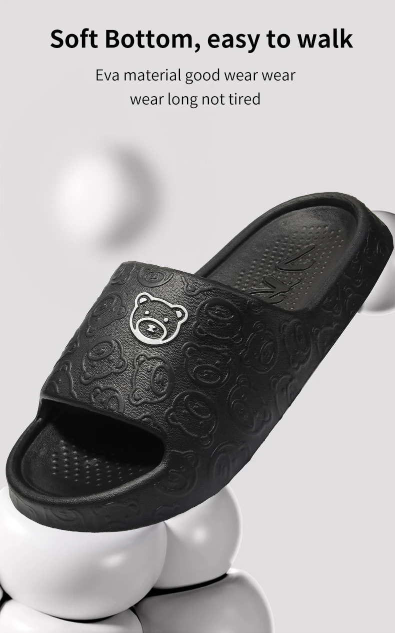 Home Slides with an Embossed Bear Pattern — Image 10