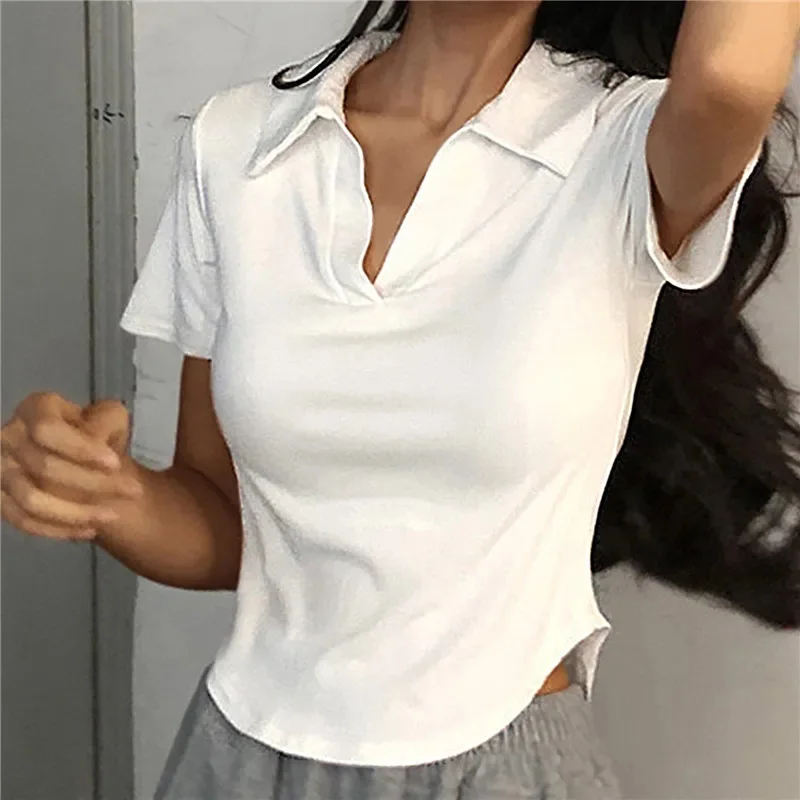 Solid Short Sleeve Summer Top — Image 10