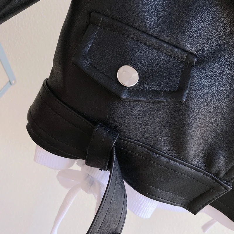Girls' Leather Autumn Jacket — Image 13