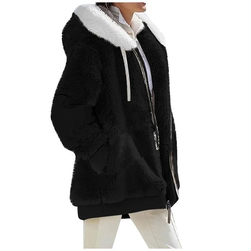 Casual Hooded Winter Coat with Zipper — Image 13