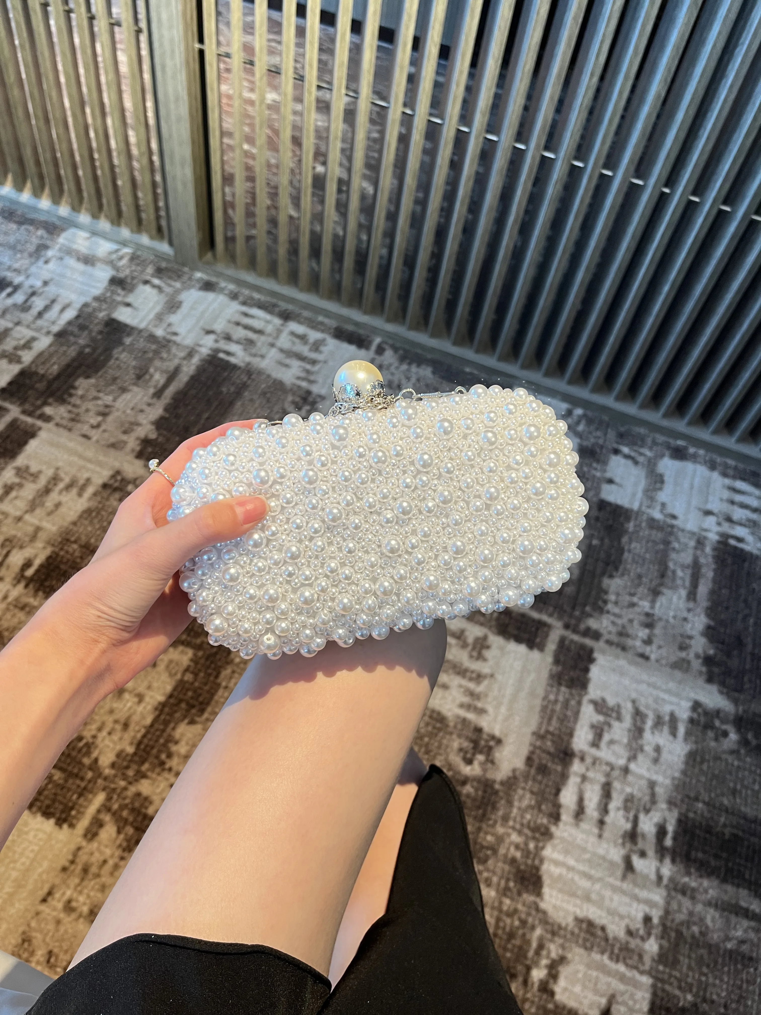 Handmade Shoulder Bag with Chain — Image 18