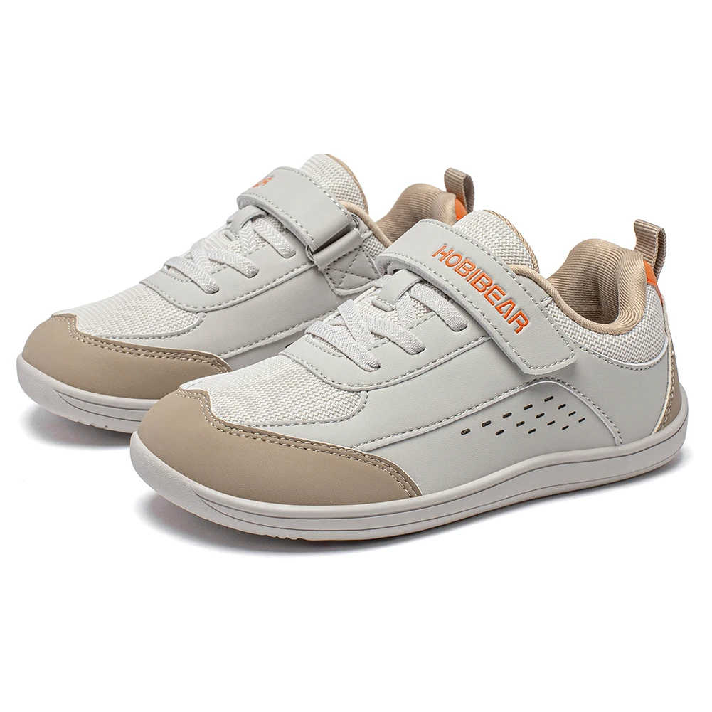 Kids' Minimalist Faux Leather Mesh Sneakers — Image 19