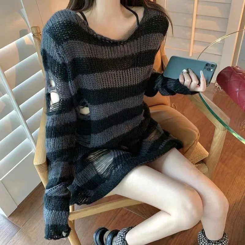Gothic Striped Sweater — Image 6