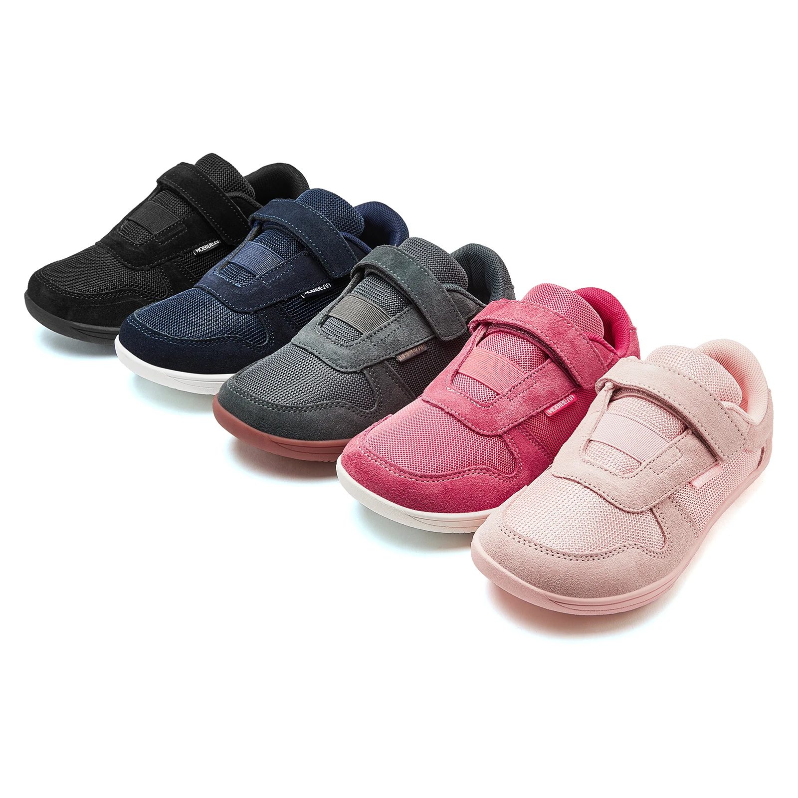 Kids' Lightweight Faux Leather Mesh Sneakers — Image 7