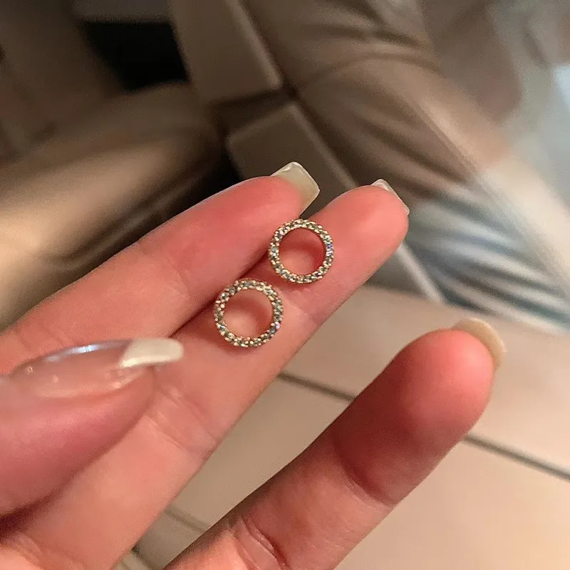 أقراط بكريستال بسيطة صيفية — صورة 9