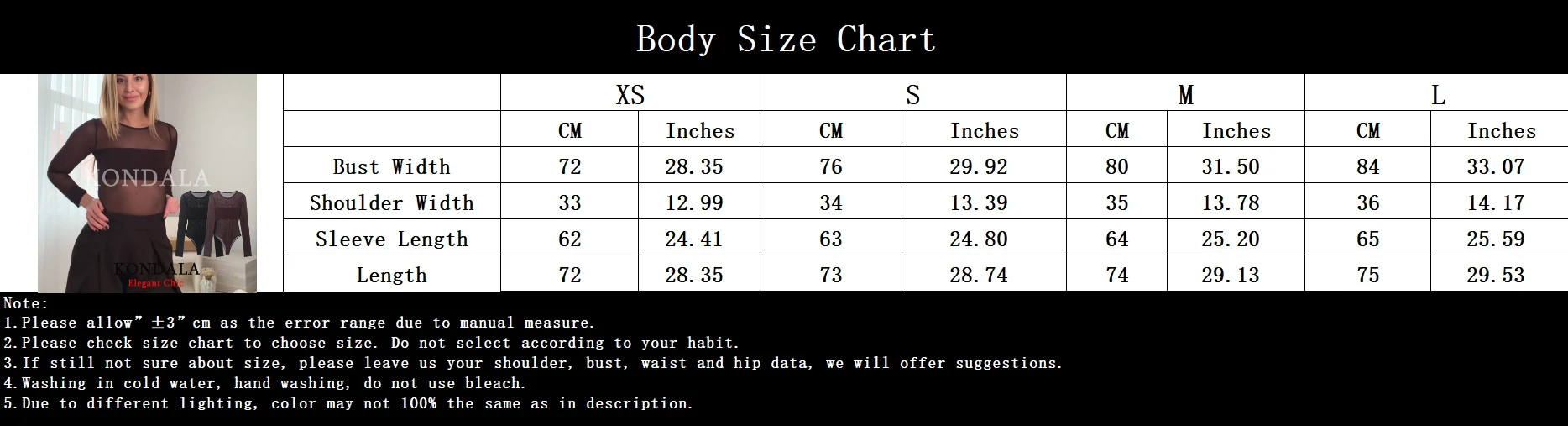 Long Sleeve Bodysuit — Image 6