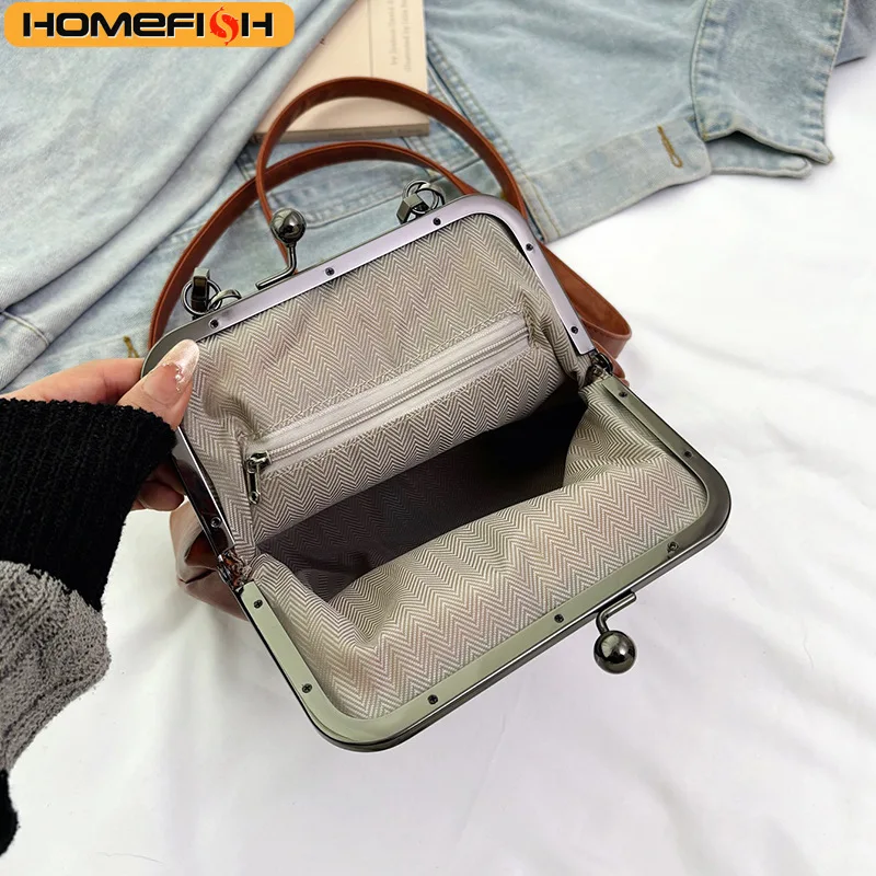 Vintage Faux Leather Crossbody Bag — Image 3
