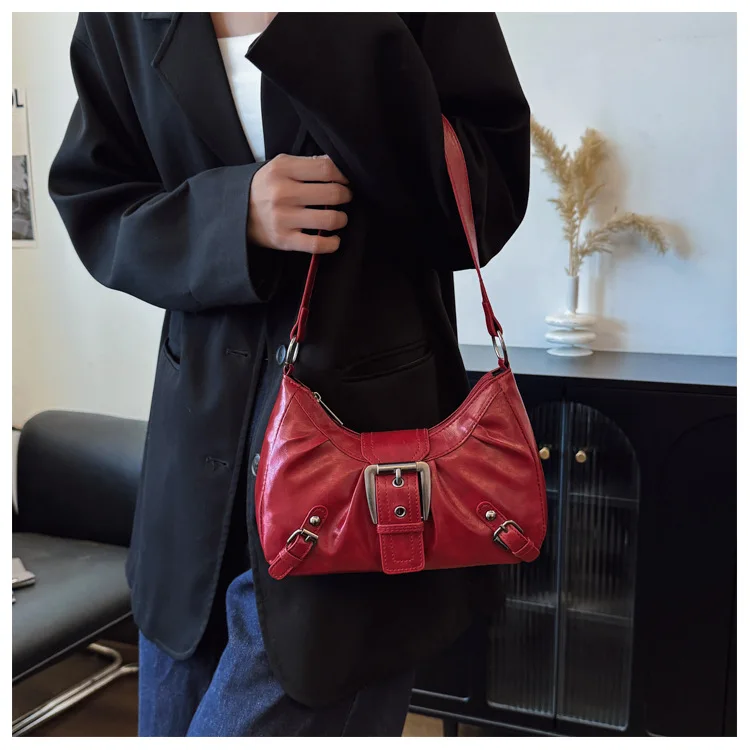 Retro Large-Capacity Pleated Bag — Image 11