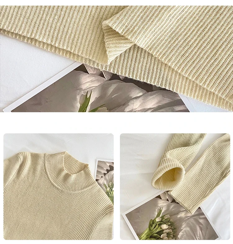 Vintage Solid Winter Sweater — Image 8