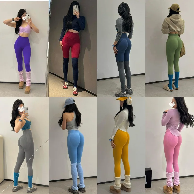 Solid High-Waisted Leggings — Image 10