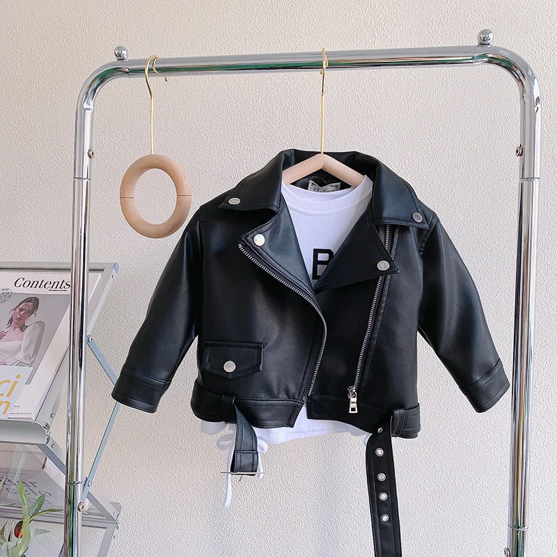 Girls' Leather Autumn Jacket — Image 24