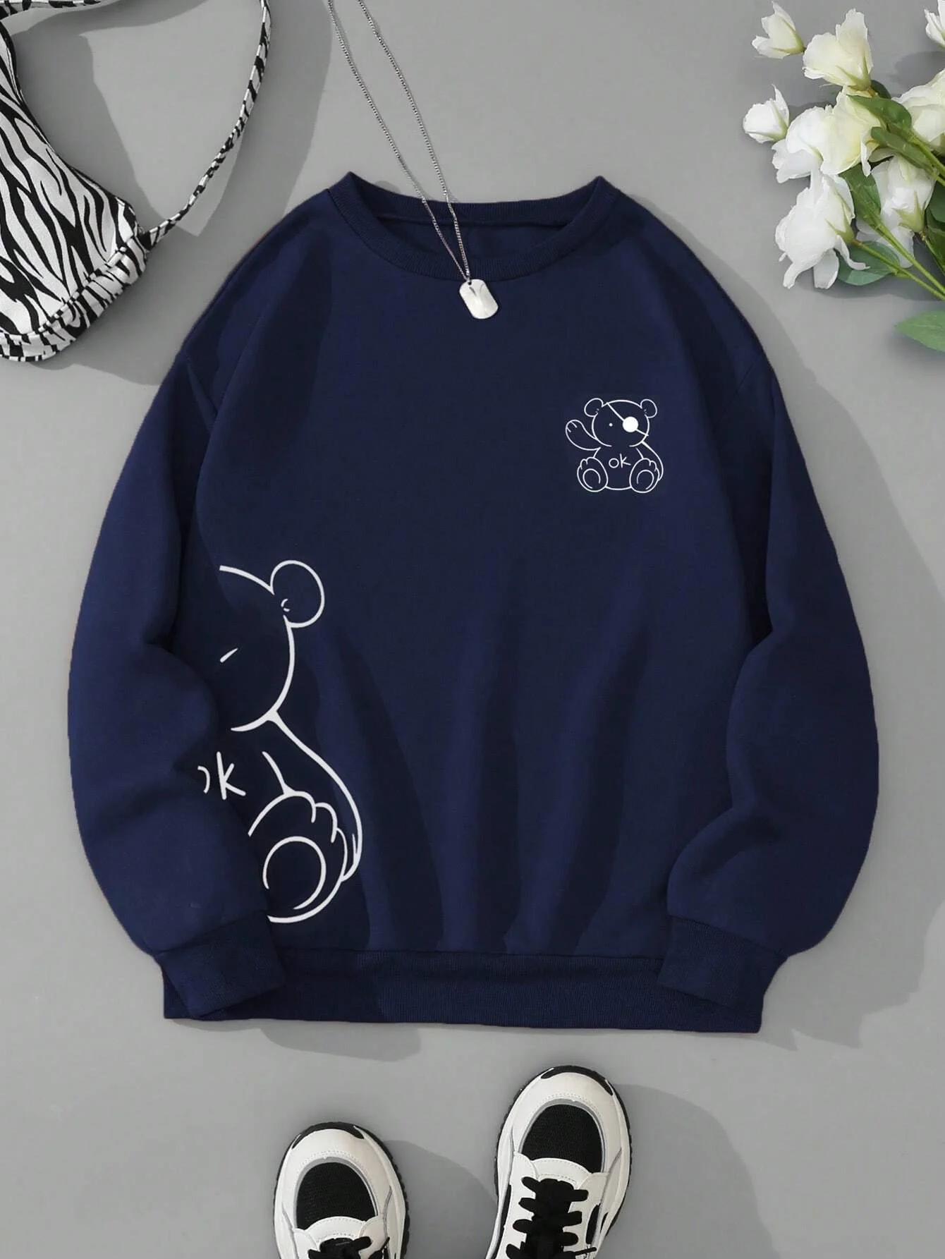 Vintage Loose Warm Hoodie — Image 17