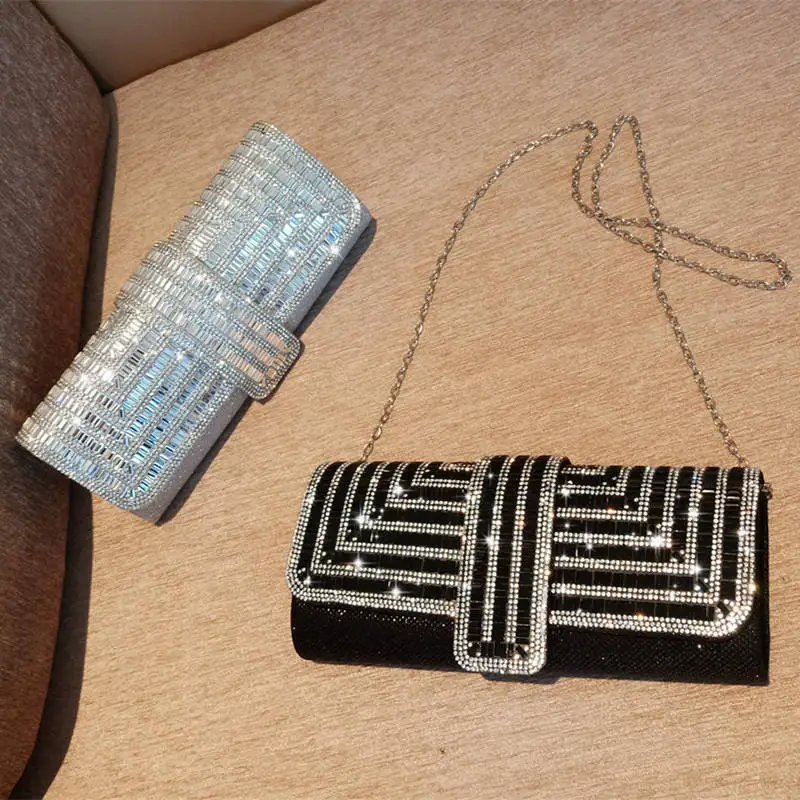 Crystal Clutch with Chain