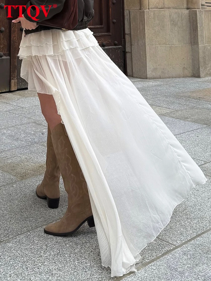 Casual Loose Pleated Skirt — Image 17