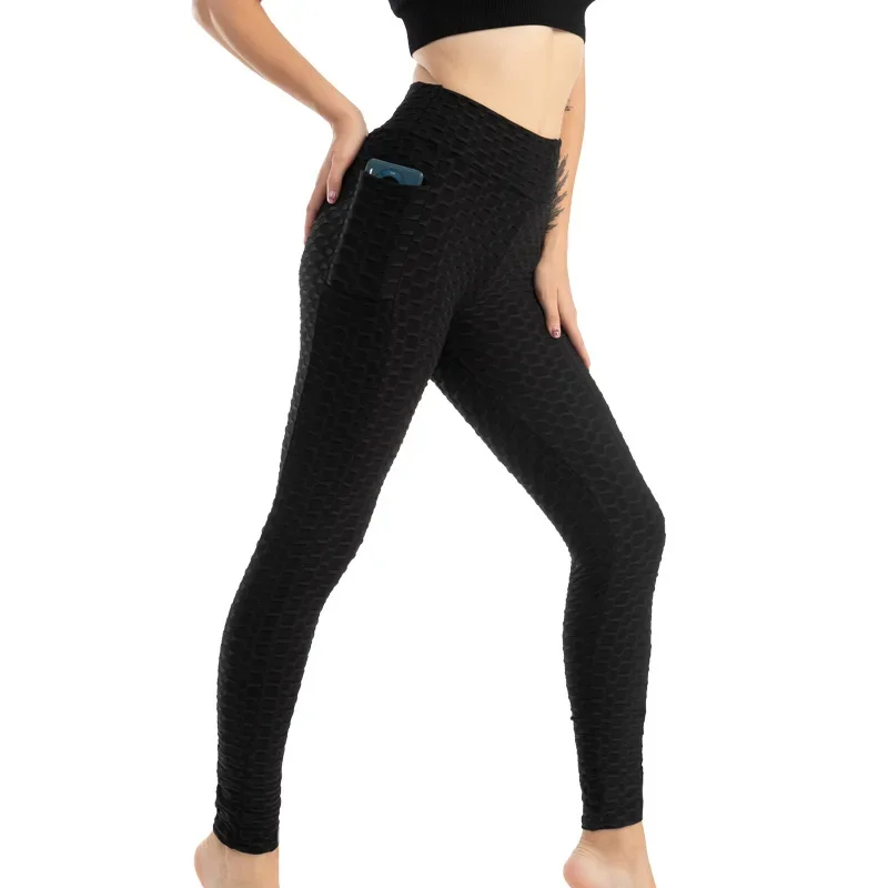 Stretchy Gym Leggings with Pocket — Image 3