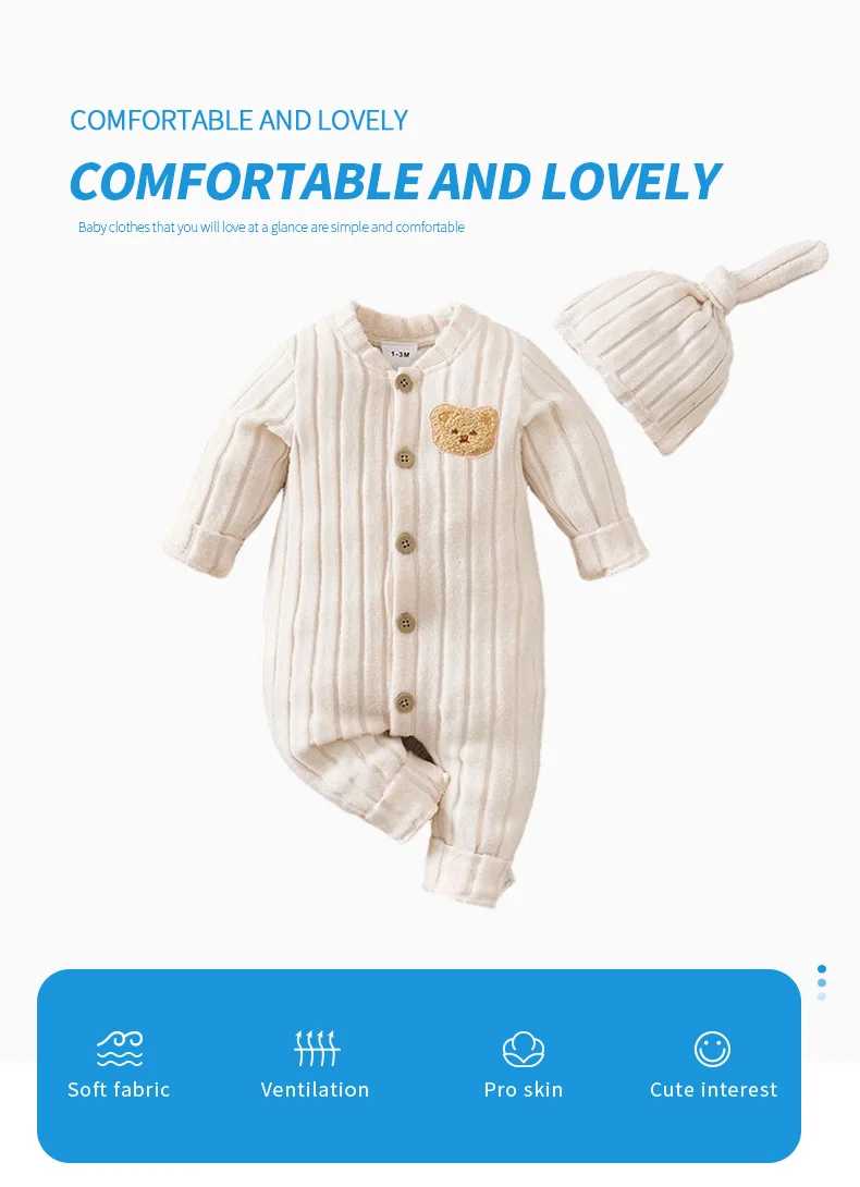 Baby Winter Romper with Buttons — Image 6