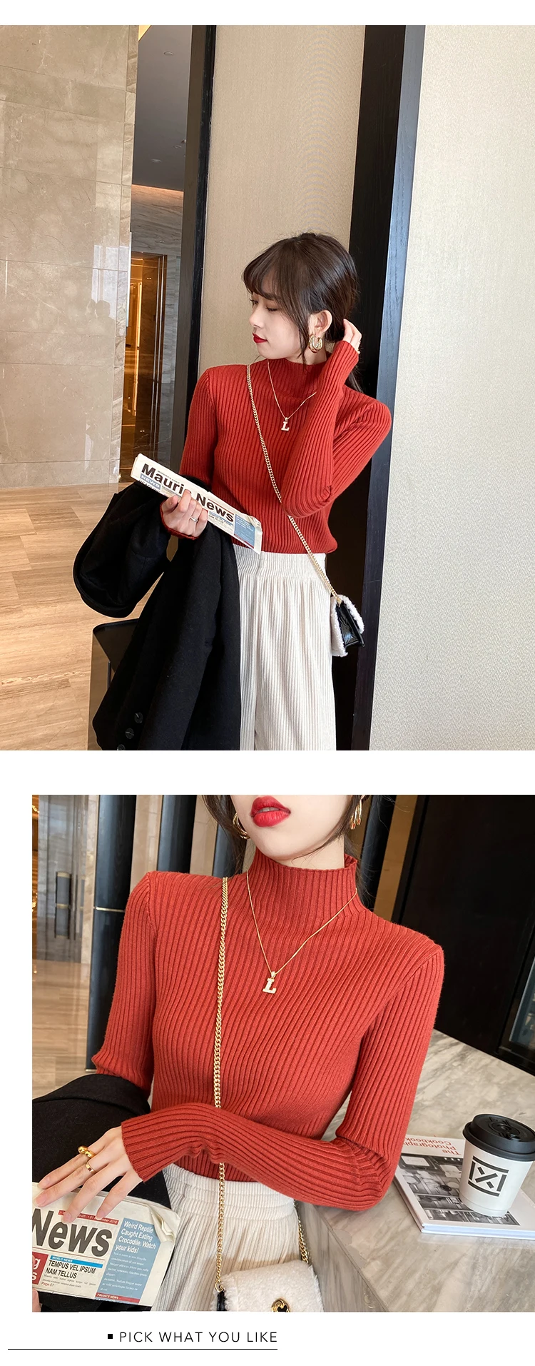 Elegant Knitted Sweater — Image 22