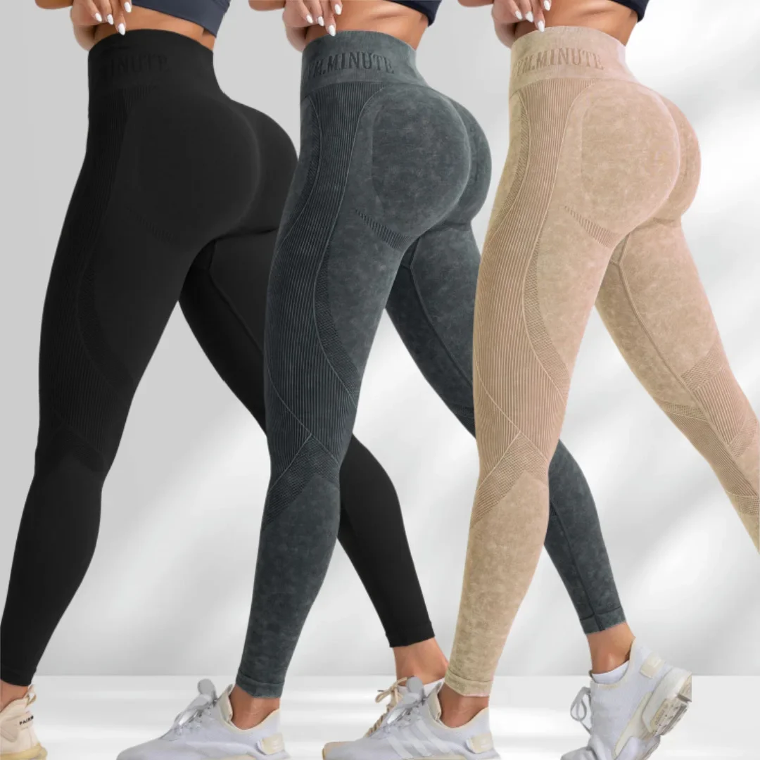 Seamless Hip-Lifting High-Waisted Yoga Pants — Image 9