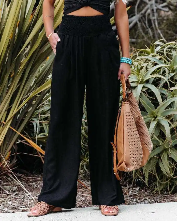 Casual Beach Pants with Drawstring — Image 25