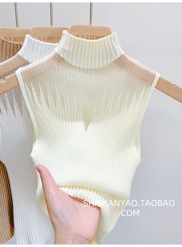 Knitted Mesh Tank Top — Image 17