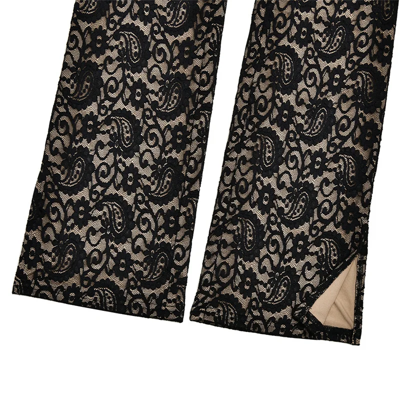 Lace Backless Halter Jumpsuit — Image 13