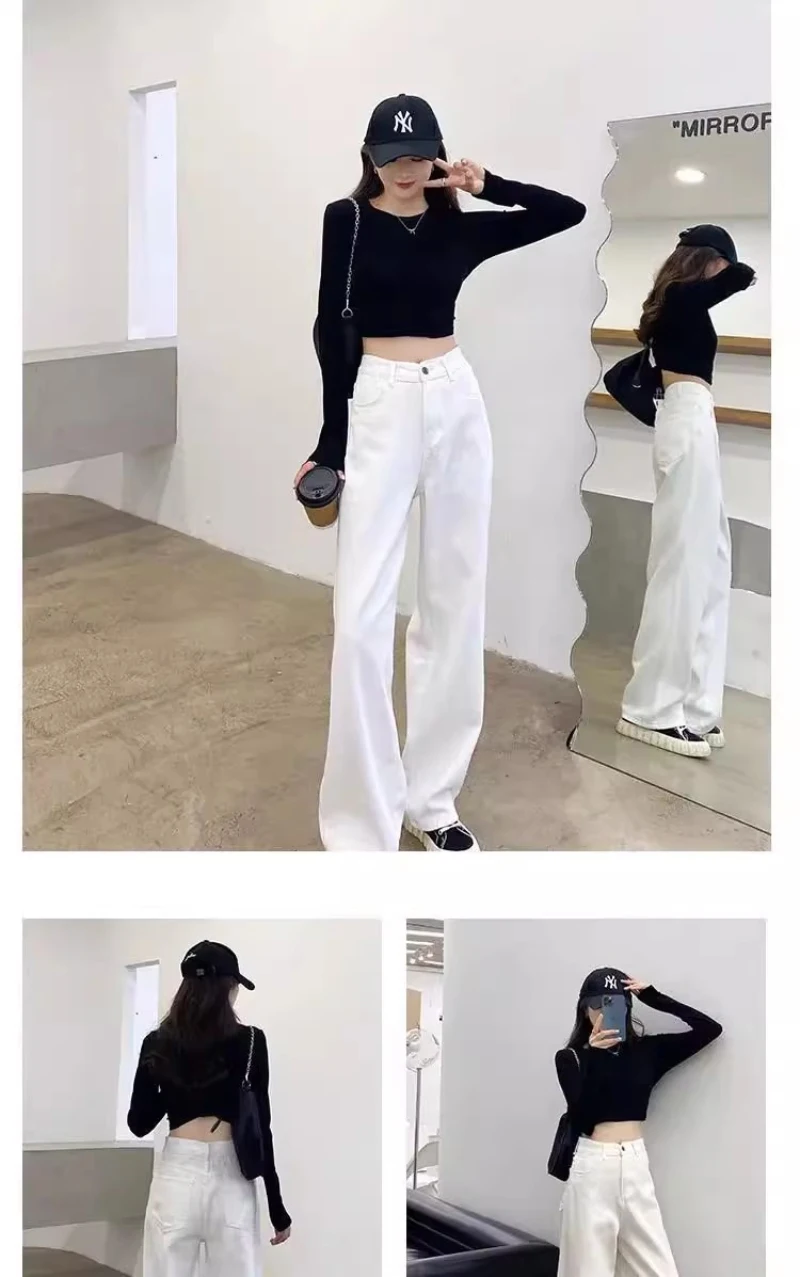 Retro Loose Denim Pants — Image 11