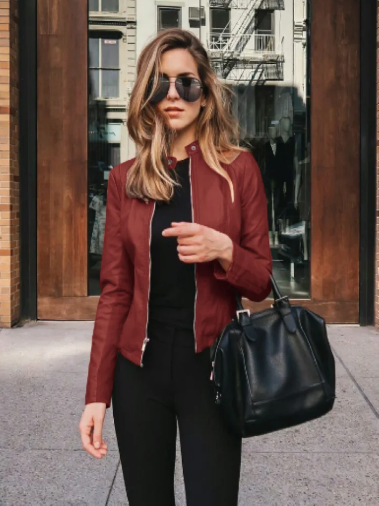 Vintage Leather Autumn Jacket — Image 4