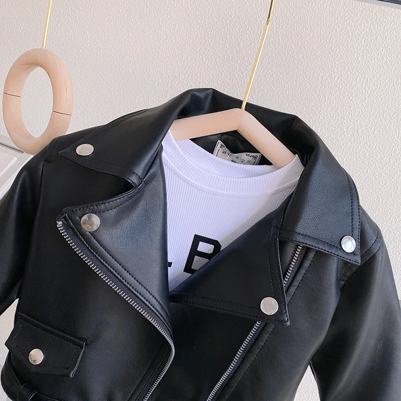 Girls' Leather Autumn Jacket — Image 9