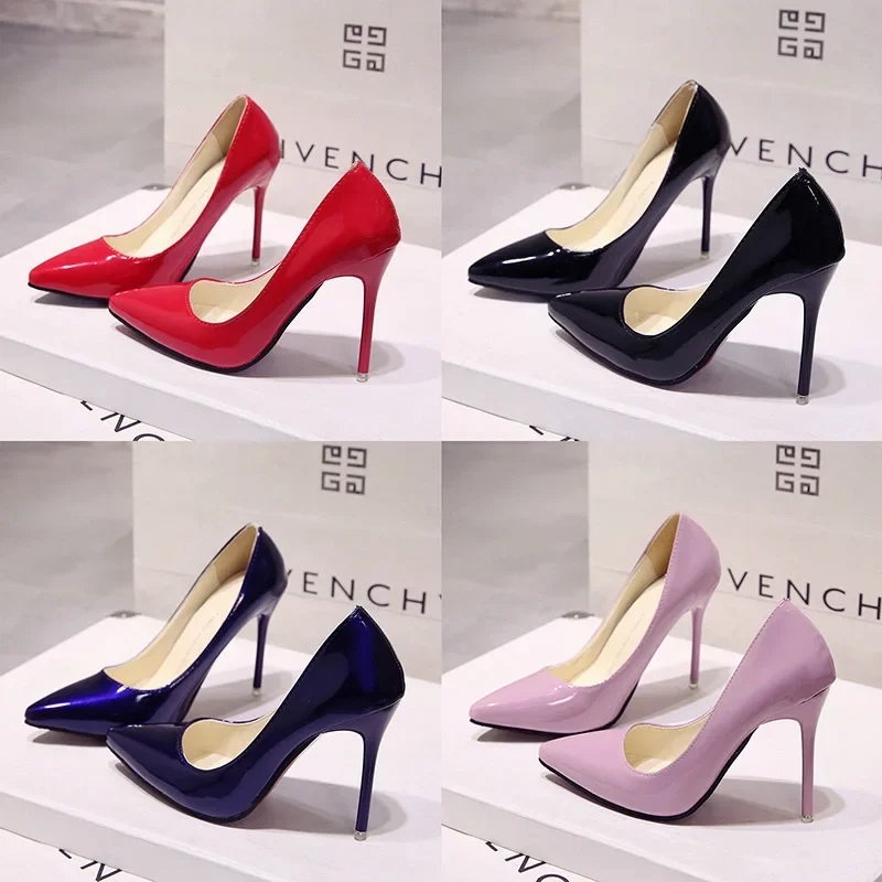 Solid High-Heel Shoes — Image 5