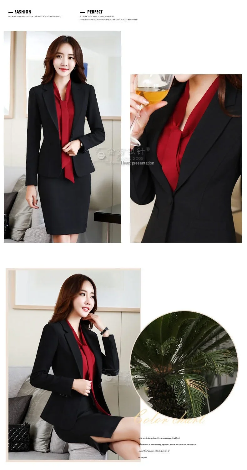 Korean-Style Slim-Fit Long Sleeve Blazer — Image 11