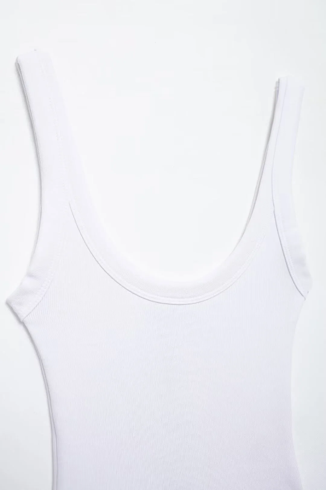 Slim-Fit Ribbed Bodysuit with Buttons — Image 36