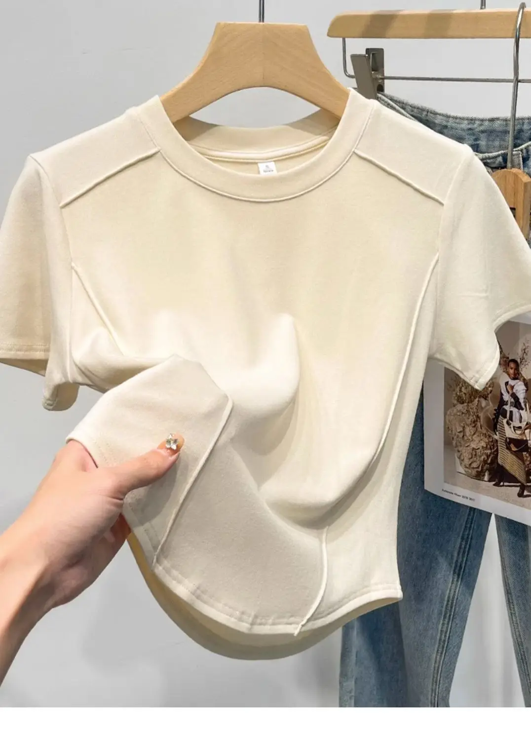 Cotton Short T-Shirt — Image 4
