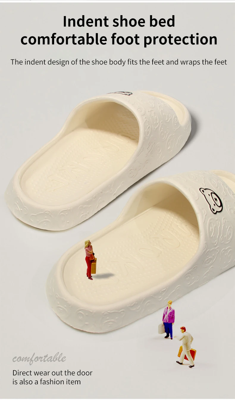 Home Slides with an Embossed Bear Pattern — Image 9