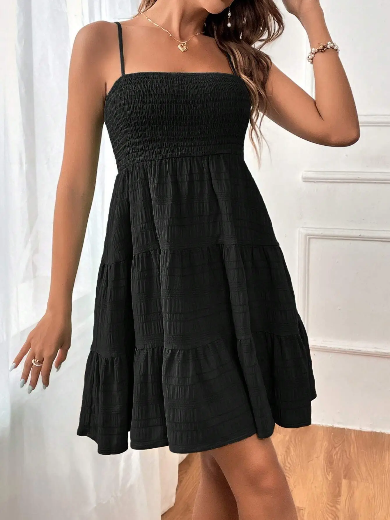 Mini Dress with Straps — Image 16