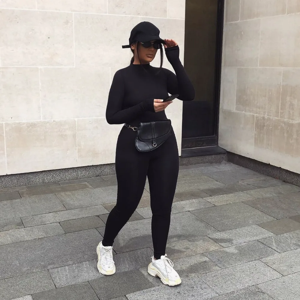 Streetwear Bodycon Long Sleeve Jumpsuit — Image 11