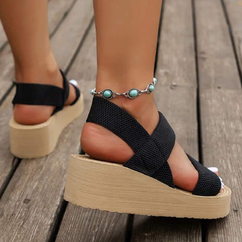 Thick Platform Open-Toe Sandals — Image 2