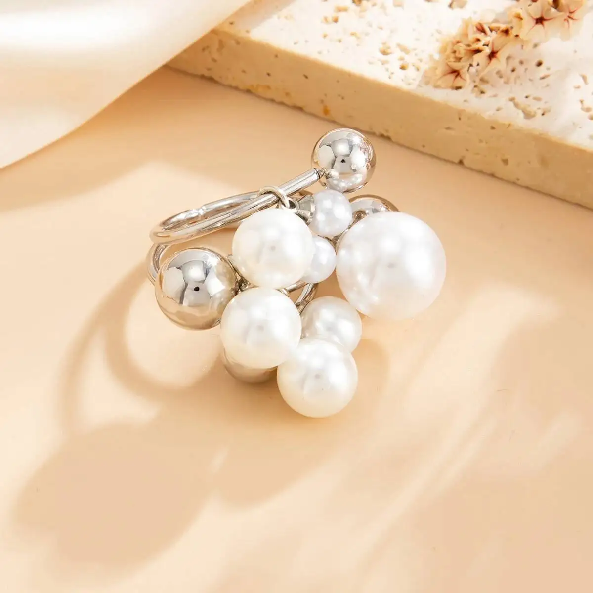 Retro Pearl Ring — Image 7
