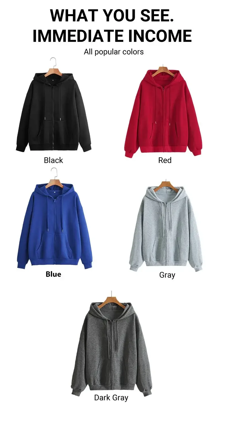 Hoodie with Zipper — Image 11