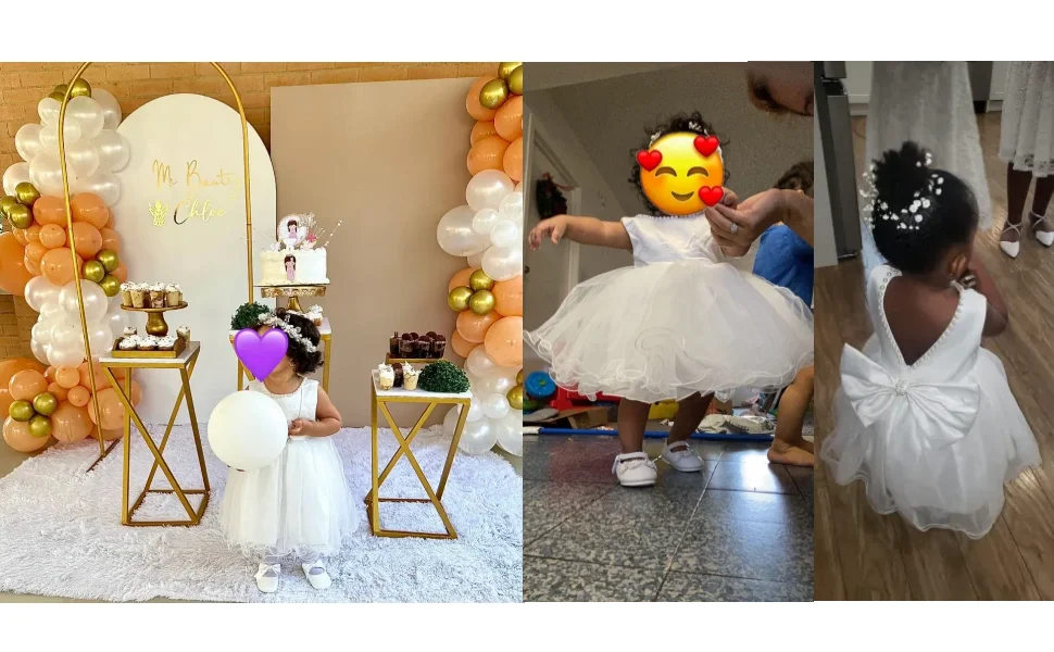 فستان مناسبات بظهر مفتوح للرضّع — صورة 10