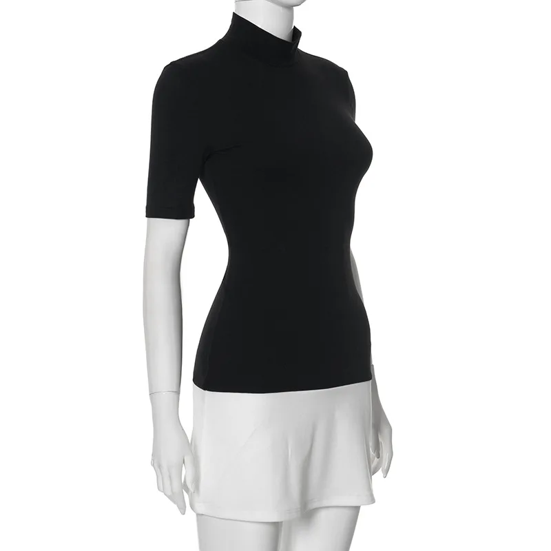 Casual Short Sleeve Summer High-Waisted Dress — Image 11