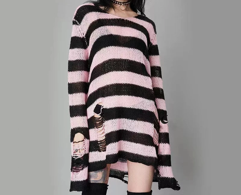Gothic Striped Sweater — Image 7