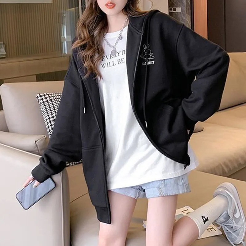 Sporty Hoodie with Zipper — Image 26