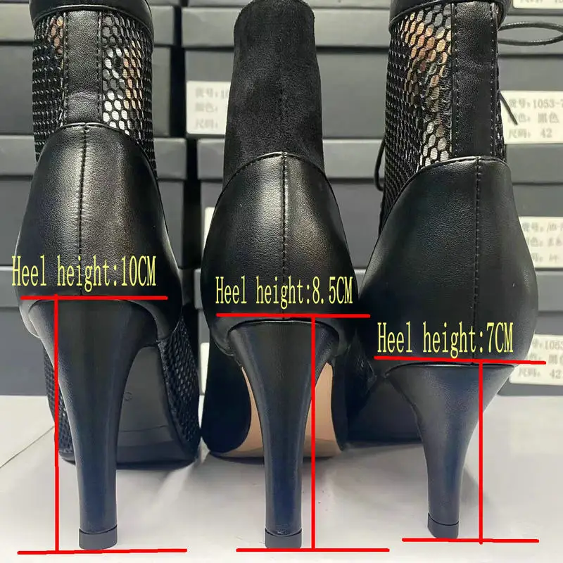 Mesh Summer High Heels — Image 4