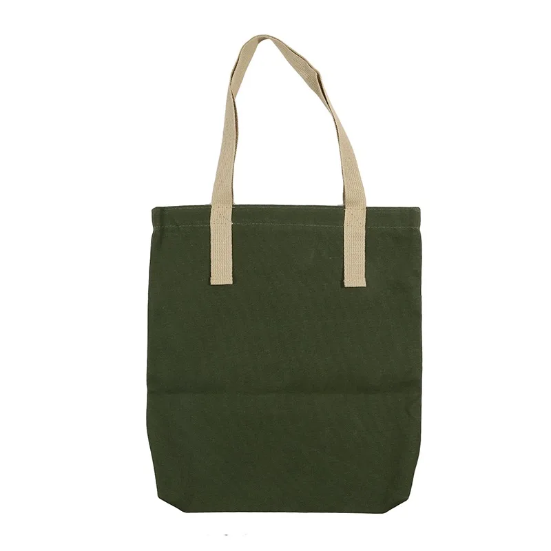Casual Solid Canvas Tote Bag — Image 17